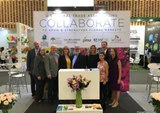 The booth with the US Associations. Together, their aim is to get the US consumer to buy more flowers. And according research, this will benefit not only the exporters to the US, but the US growers as well, as there is a correlation found between increasing imports and increasing domestic production.